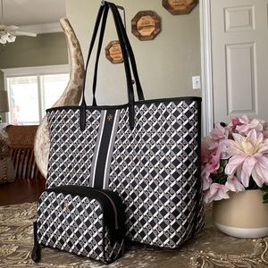 Tory Burch set LG tote & pouch